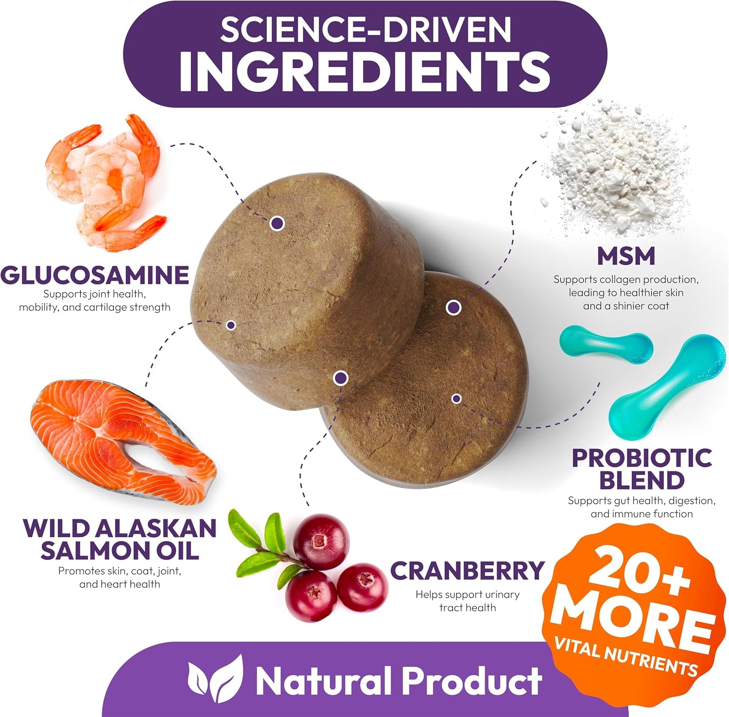 Dog Vitamins and Supplements 250 Chews