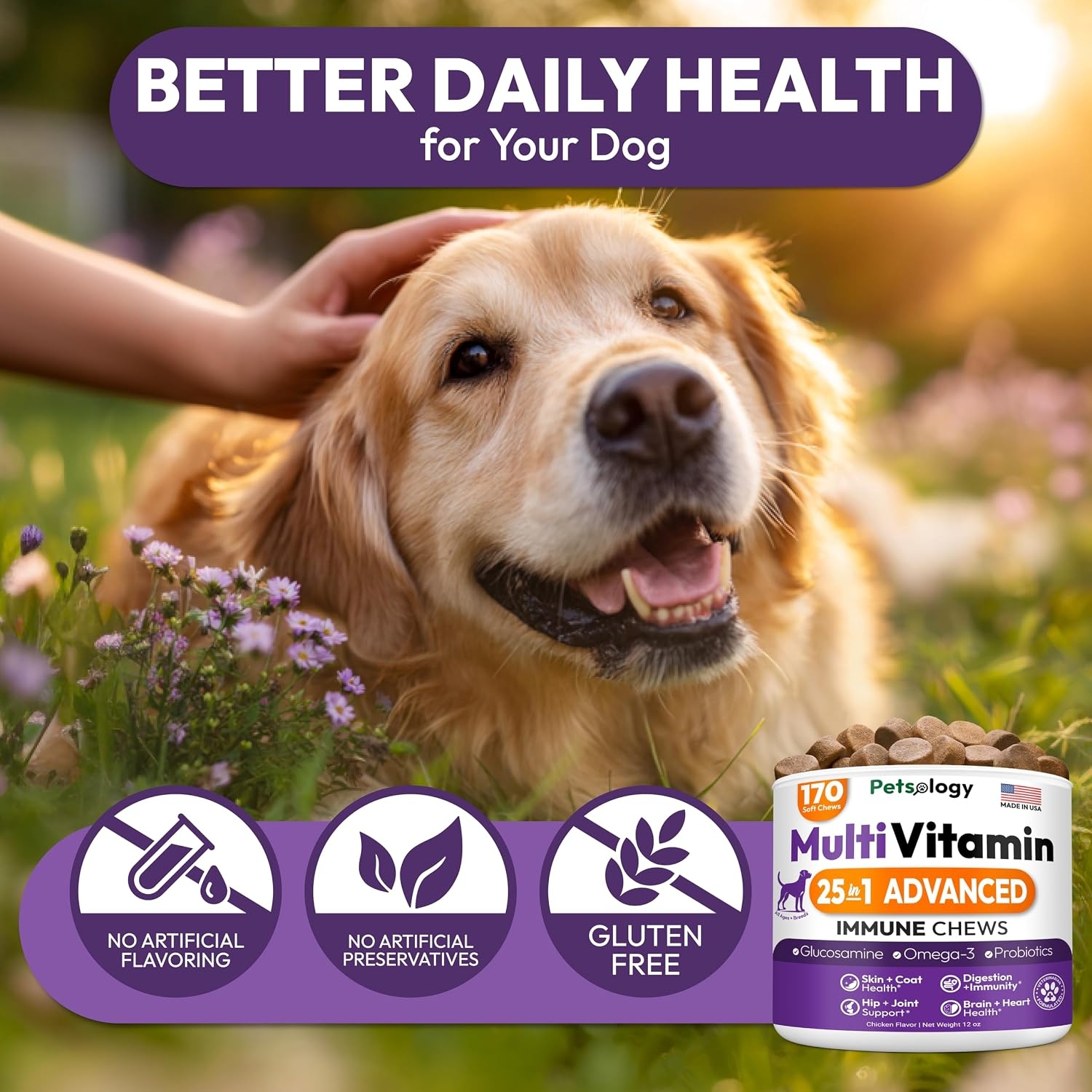 Dog Vitamins and Supplements 250 Chews