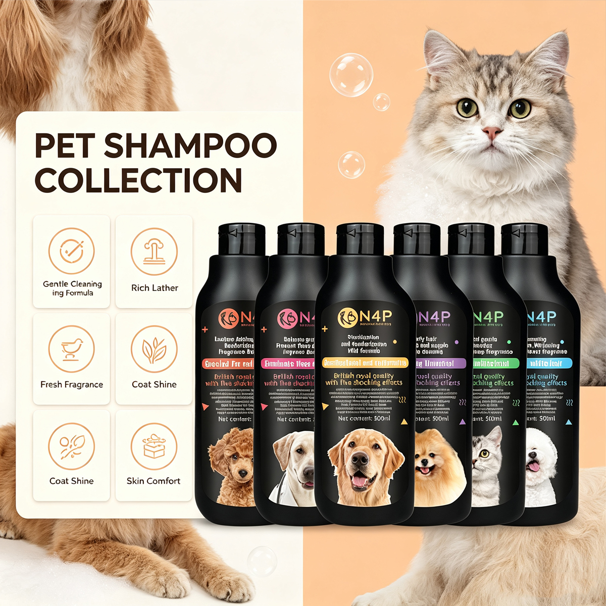 6-in-1 Natural Formula Pet Shampoo
