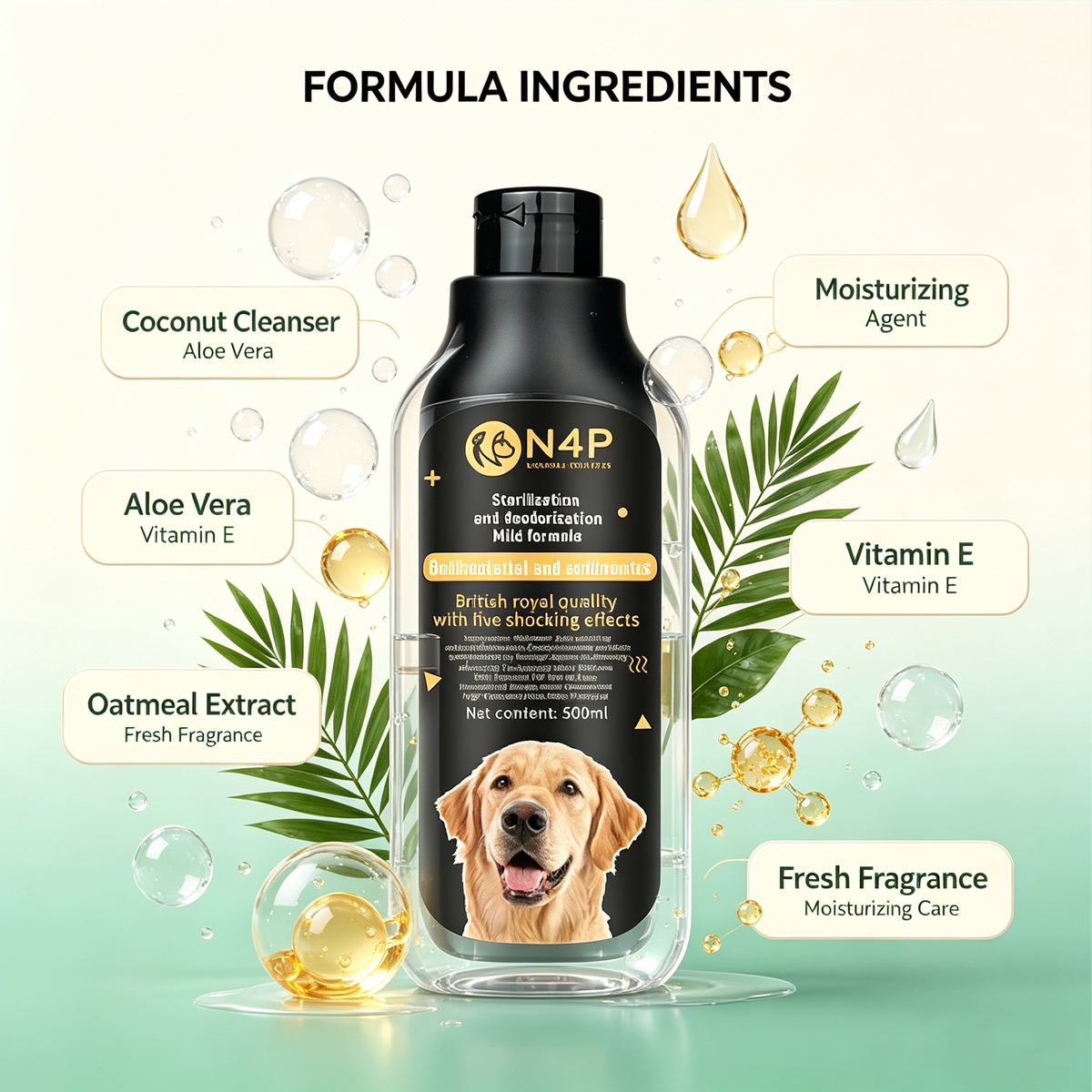 6-in-1 Natural Formula Pet Shampoo