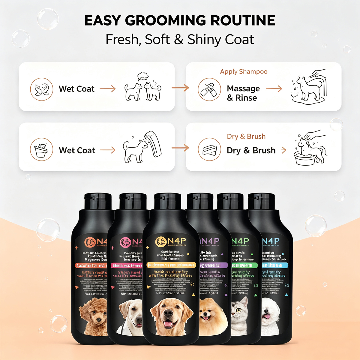 6-in-1 Natural Formula Pet Shampoo