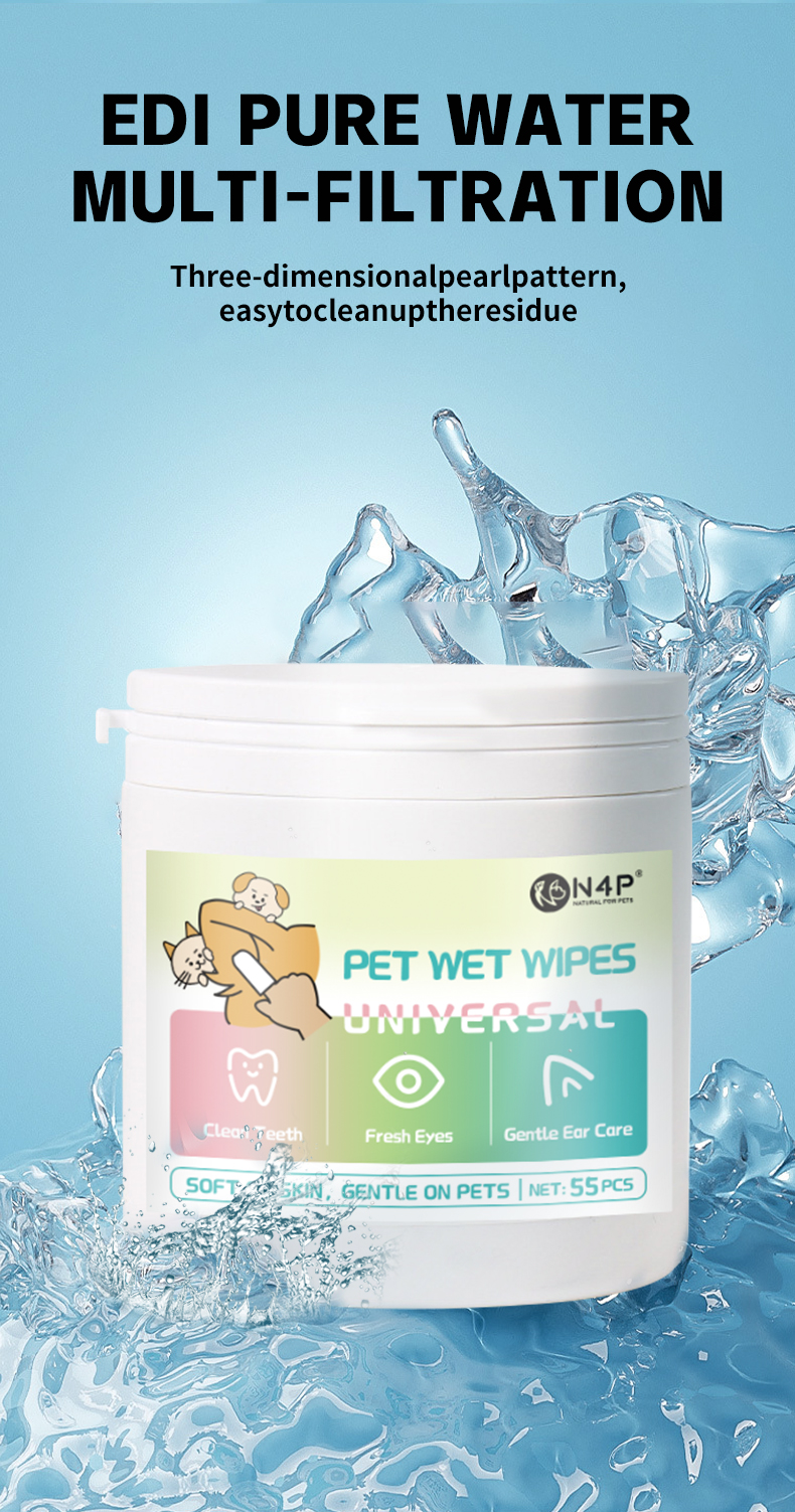 Pet dog cat ear teeth care finger Wipes