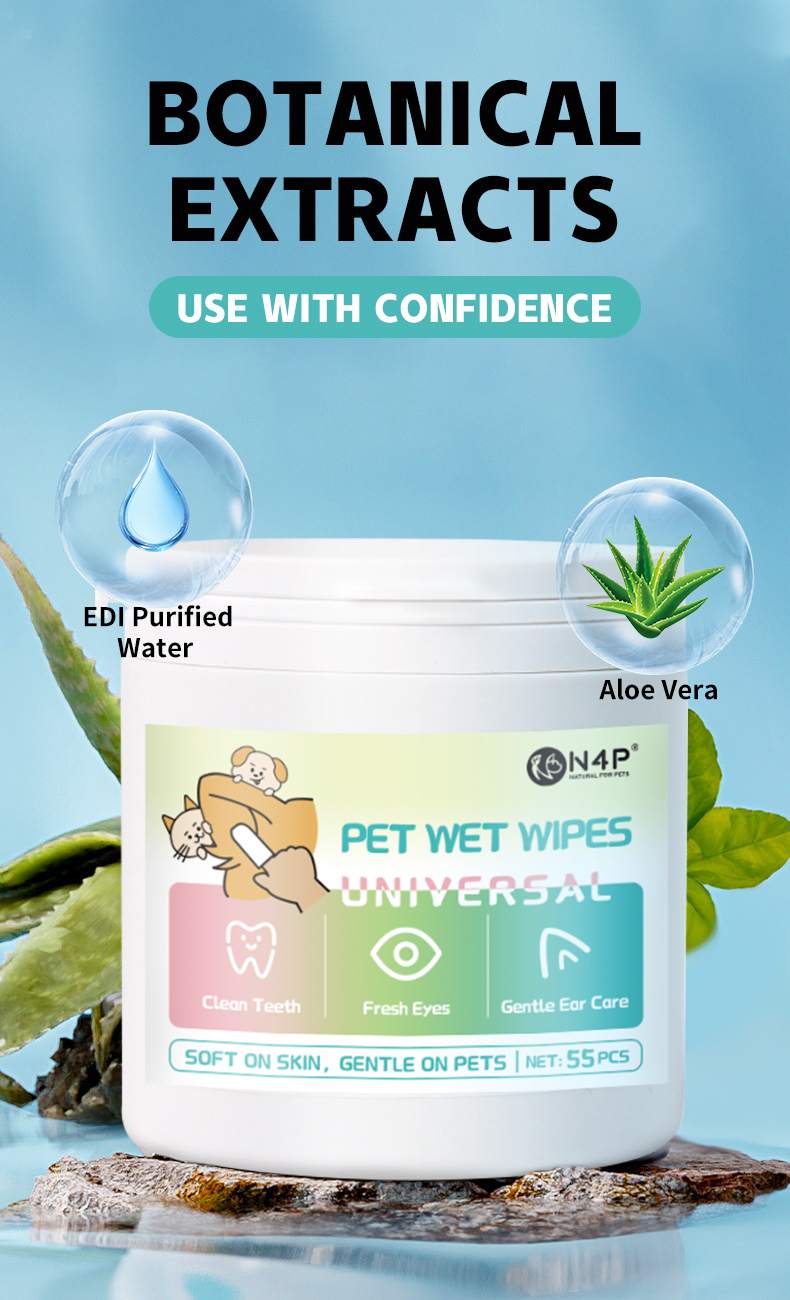 Pet dog cat ear teeth care finger Wipes