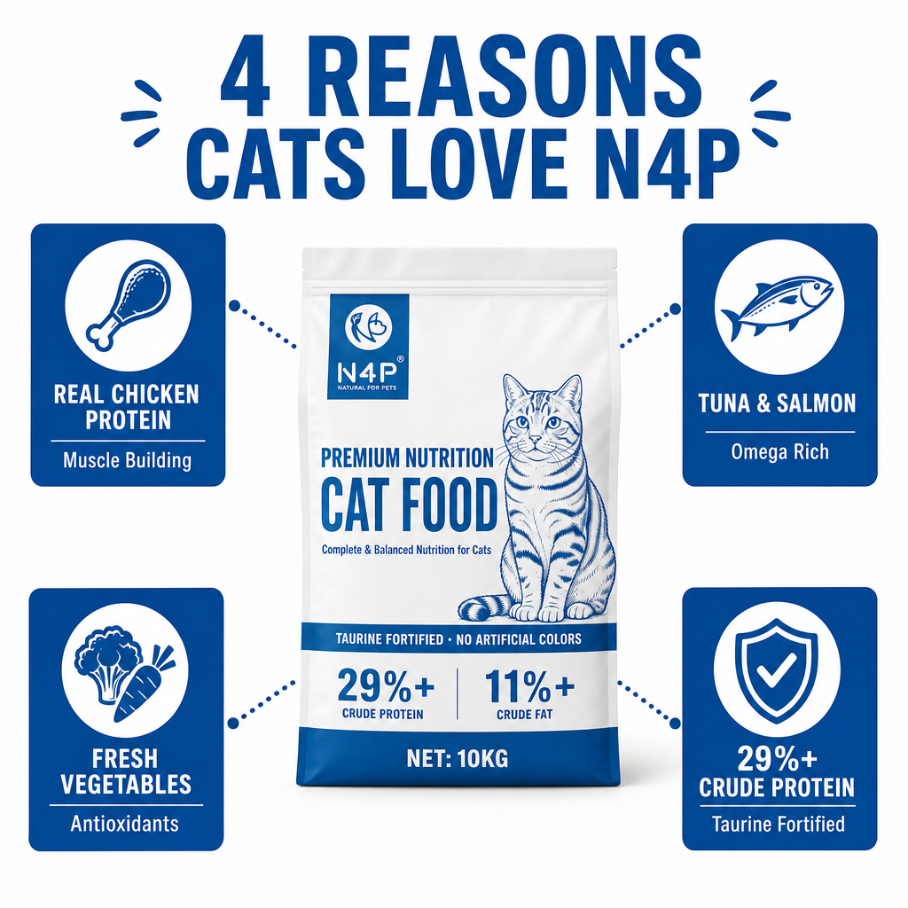 N4P Complete & Balanced Dry Cat Food