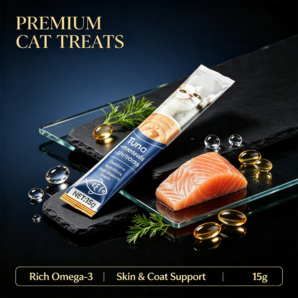 15g/Stick 3-Flavor Variety Pack Cat Treat Sticks