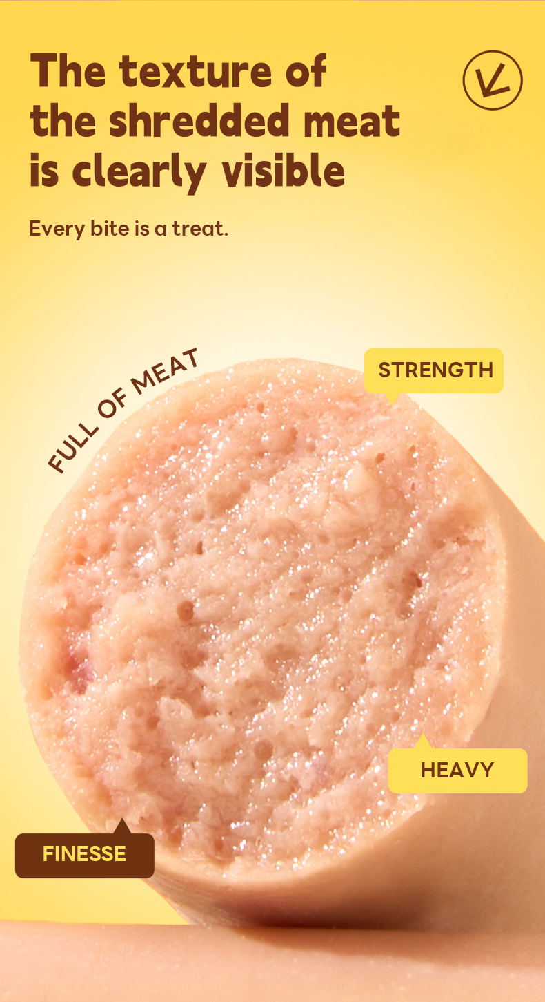 Pure Meat Ham Sausage Pet Food