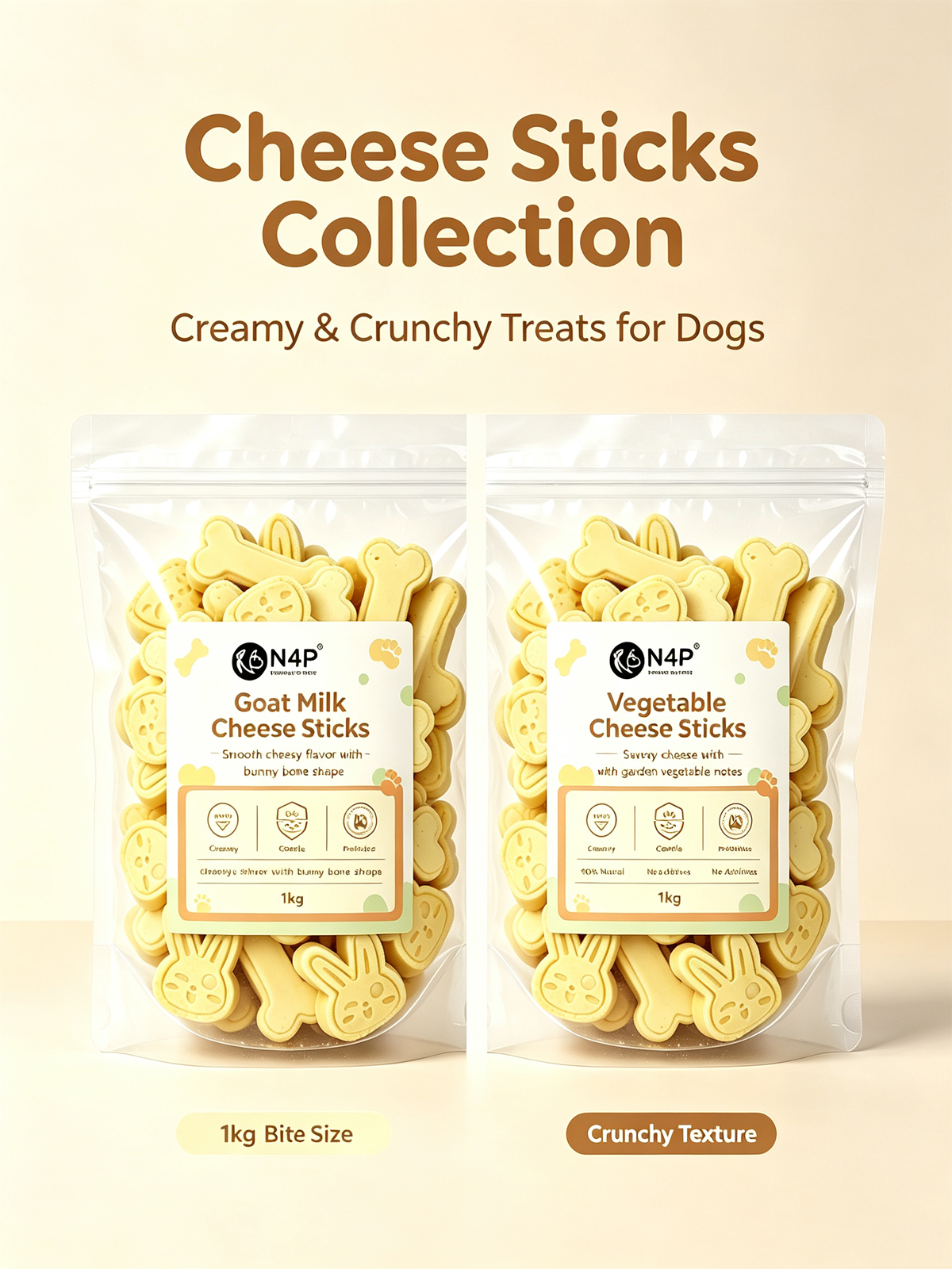 Cheese sticks dog treats