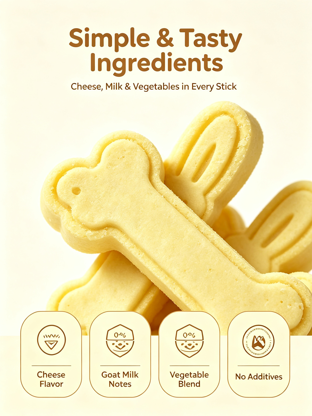 Cheese sticks dog treats
