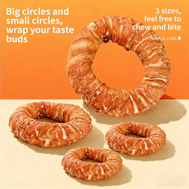 Dog Chicken Rawhide Donut Treats
