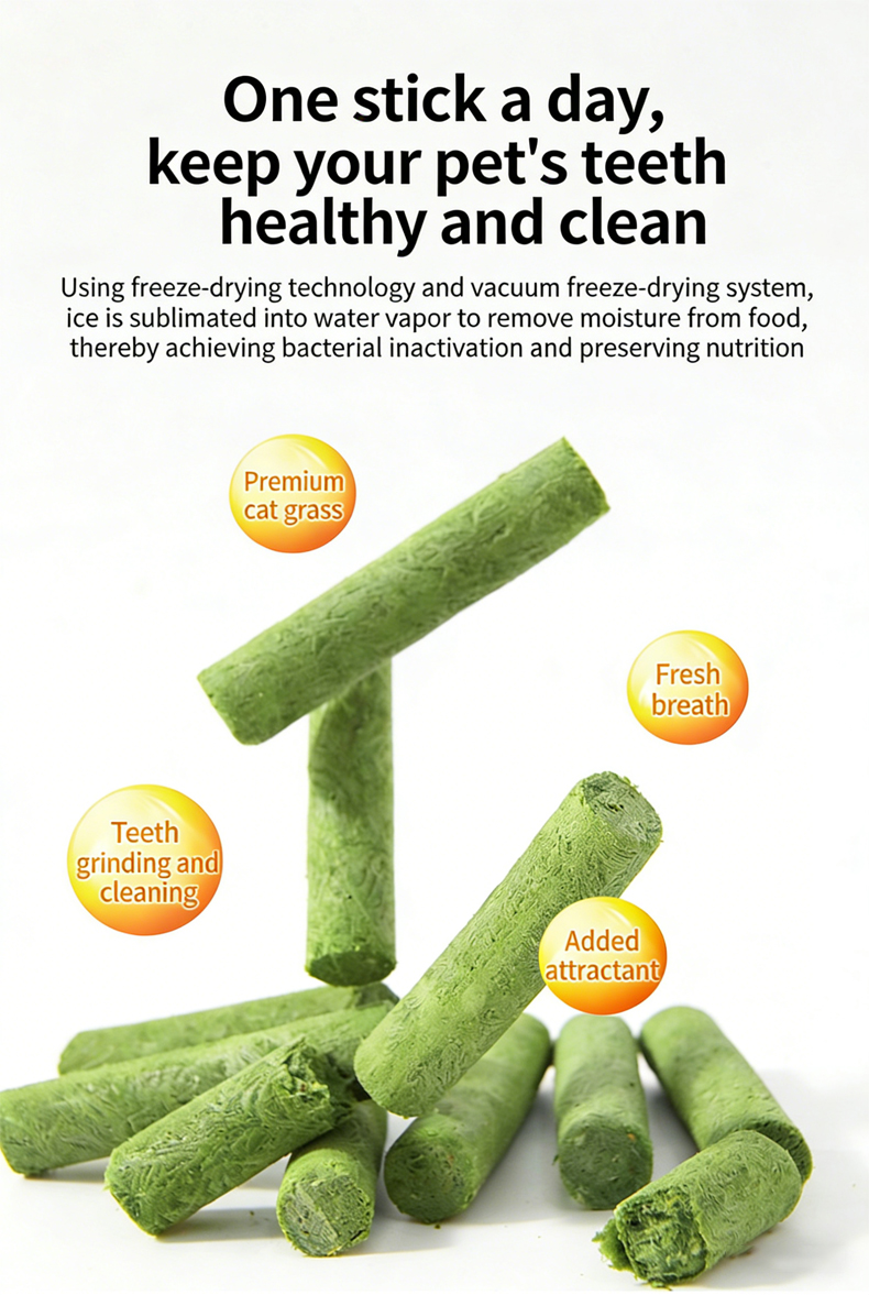 Freeze-Dried Chicken & Cat Grass Stick