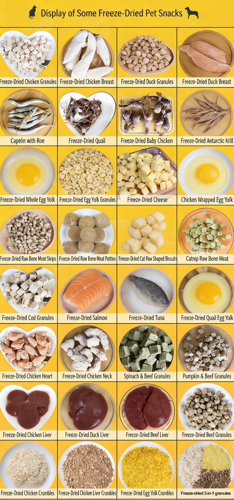 Freeze-dried Meat High Nutritional Pet Food