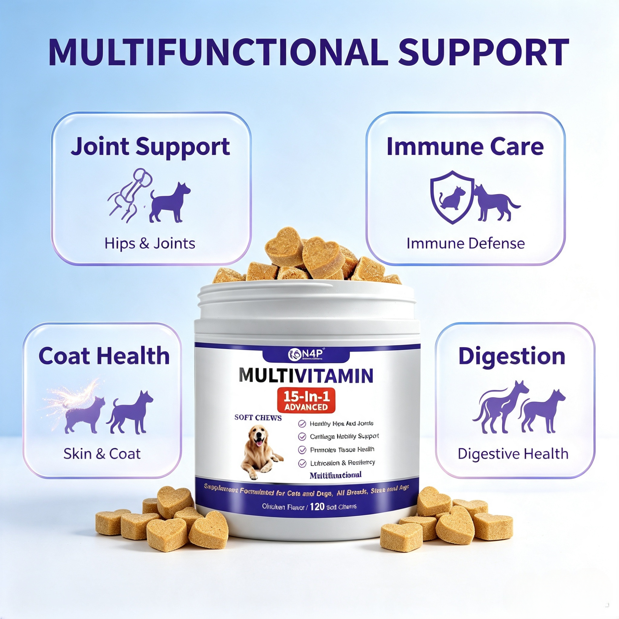 15-in-1 Multivitamin & Mineral Soft Chew Supplement