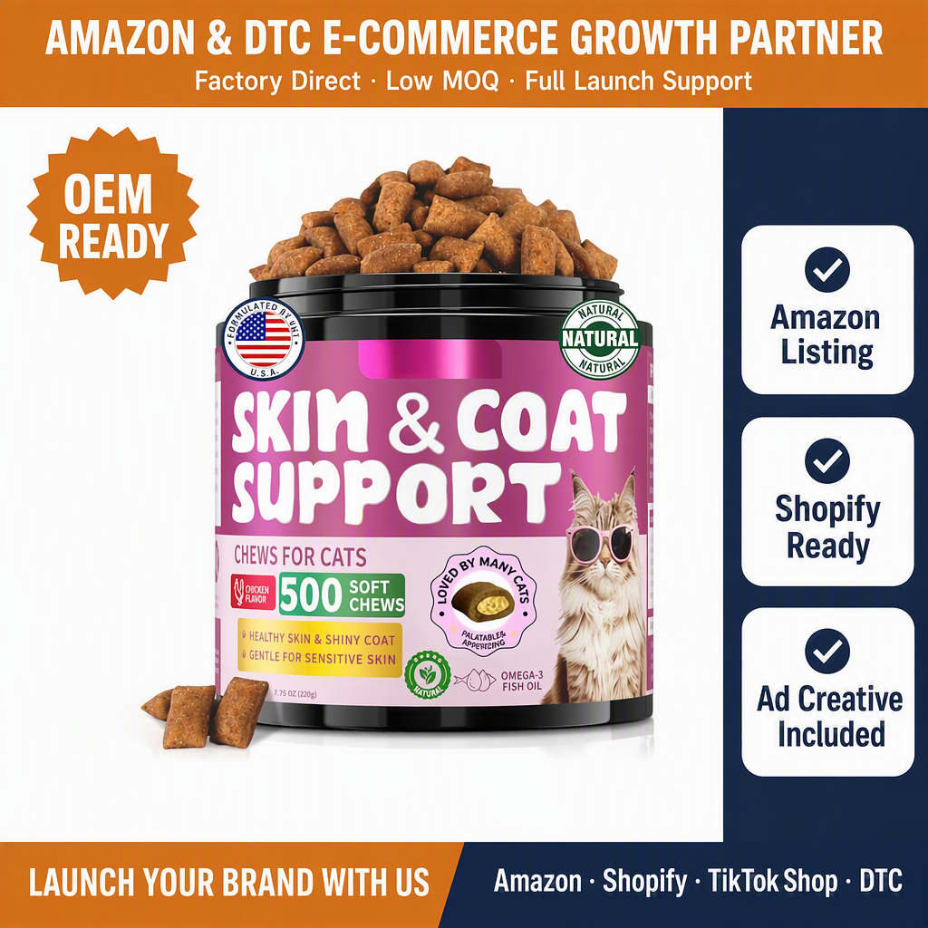 500 Count Omega-3 Fish oilfor Cats