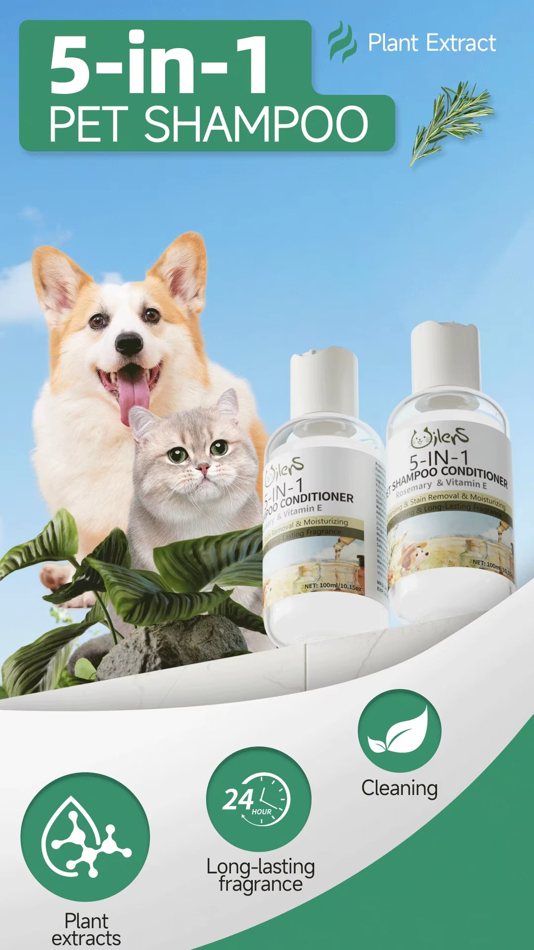 Premium 5-in-1 Pet Shampoo