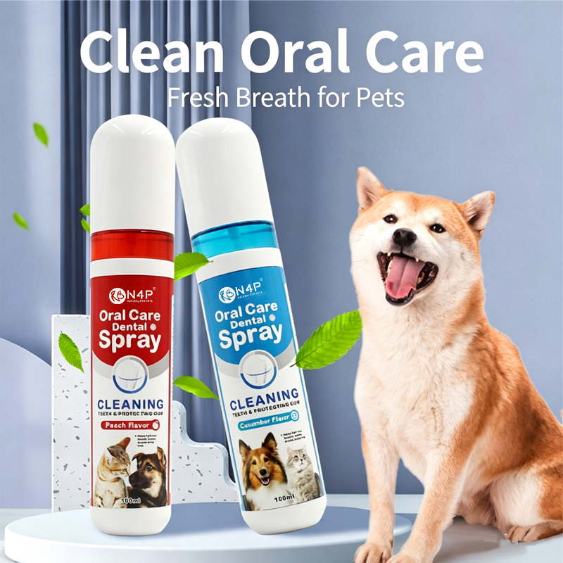 Pet breath freshener spray