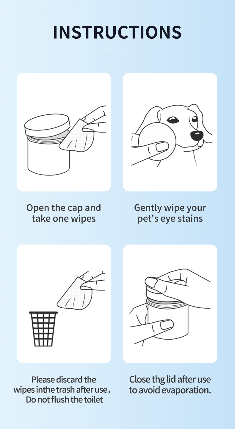 Pet Anti Cllergic Ear Cleaning Wipes